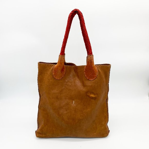 HENRY BEGUELIN Vintage Woven Handle Shopper Tote - Picture 2 of 12